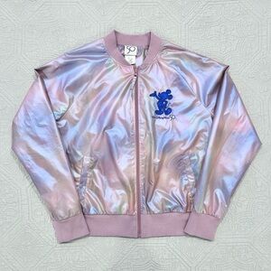 Walt Disney World 50th Anniversary Iridescent Bomber Jacket Women’s Size Large